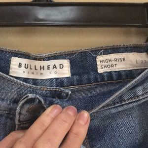 Bullhead Shorts - Bullhead distressed denim high rise short Bullhead Shorts - Bullhead distressed denim high rise short